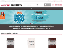 Tablet Screenshot of greatbuycabinets.com